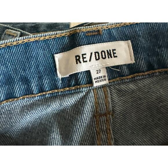 RE/DONE 70's Stove Pipe Straight Leg High Rise Denim Jeans Women's Size 27 NWT - Picture 9 of 10